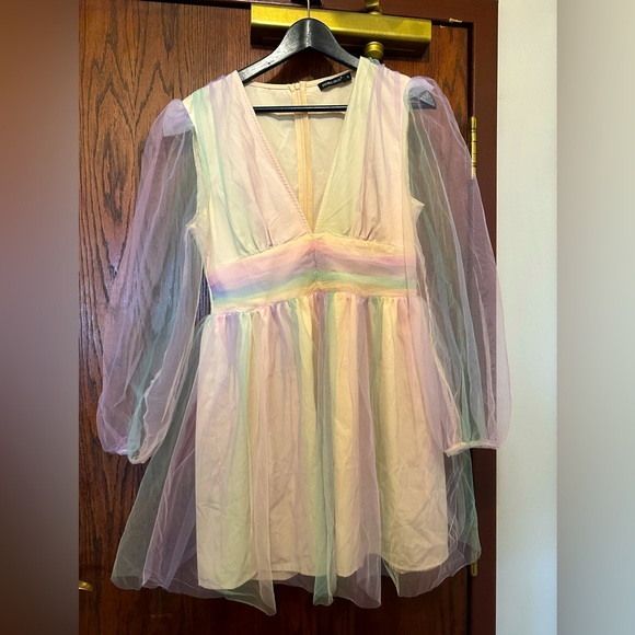 Rainbow tulle dress size XL - Picture 1 of 4
